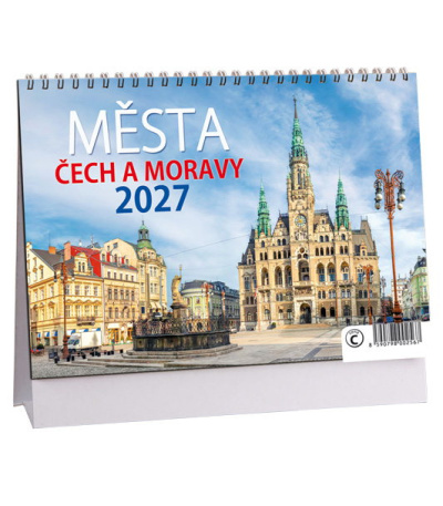 Stolní kalendář Města Čech a Moravy 2027 - AK852-27 1
