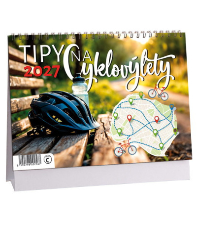 Stolní kalendář Tipy na cyklovýlety 2027 - AK875-27 1