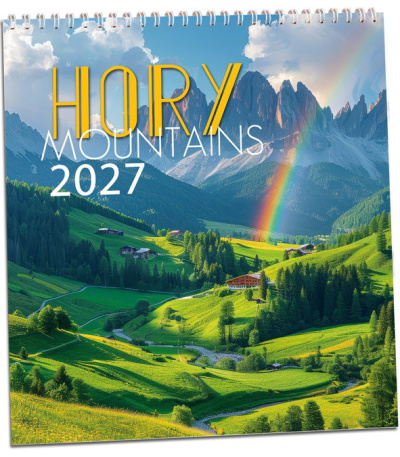 Nástěnný kalendář Hory 2027 - AKN358-27 1