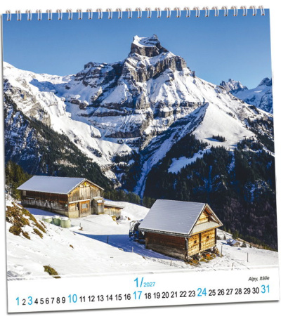 Nástěnný kalendář Hory 2027 - AKN358-27 2
