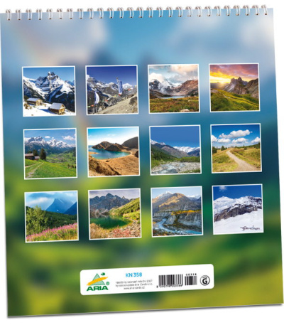 Nástěnný kalendář Hory 2027 - AKN358-27 3