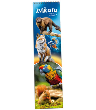 Nástěnný kalendář Zvířata - vázanka 2027 - AKN335-27 1