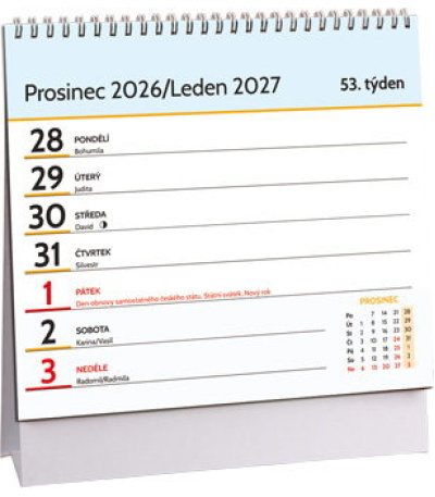 Stolní kalendář Plánovací mini - Cham... - AK844-27 2