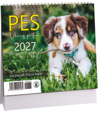 Stolní kalendář Pes - věrný přítel mi... - AK833-27 1