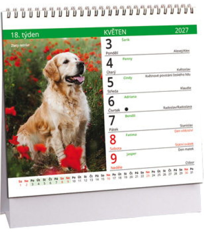 Stolní kalendář Pes - věrný přítel mi... - AK833-27 2
