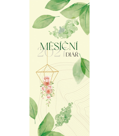 Diář kapesní měsíční lamino - Lístky ... - ADM212-27 1