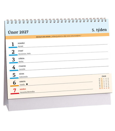 Stolní kalendář Plánovací s citáty MI... - AK893-27 2