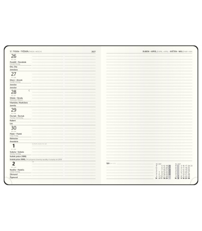 Diář týdenní A5 poznámkový - Zoro - H... - BTZk5-3-27 2