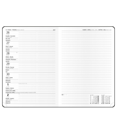 Diář týdenní A5 poznámkový - Zoro - T... - BTZ13-51-27 2