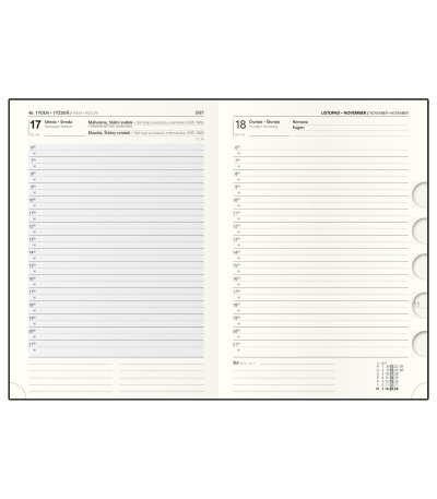 Diář denní A5 - Ctirad s výsekem - El... - BDCk38-7-27 2