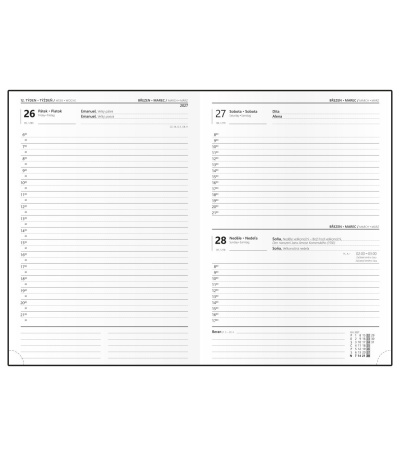 Diář denní A5 - David - Vivella - mod... - BDD6-1-27 2