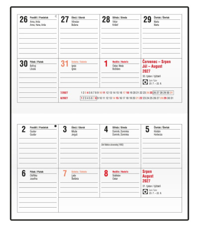 Diář kapesní čtrnáctidenní - Cyril - ... - BTC1-3-27 2