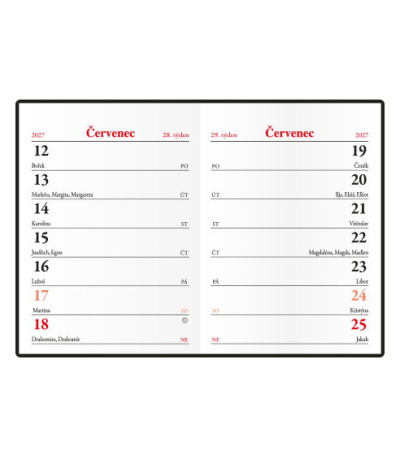 Diář kapesní čtrnáctidenní - Hynek - ... - BTH1-3-27 2