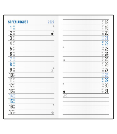 Diář kapesní měsíční - Diana - PVC - ... - BMD1-3-27 2