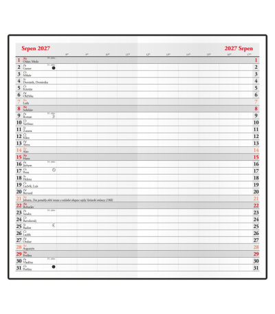 Diář kapesní měsíční - Františka - PV... - BMF1-2-27 2