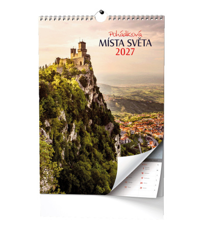 Nástěnný kalendář Pohádková místa - A... - BNF5-27 1