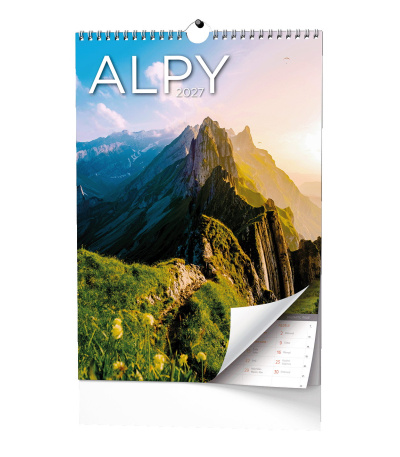 Nástěnný kalendář Alpy - A3 2027 - BNF8-27 1