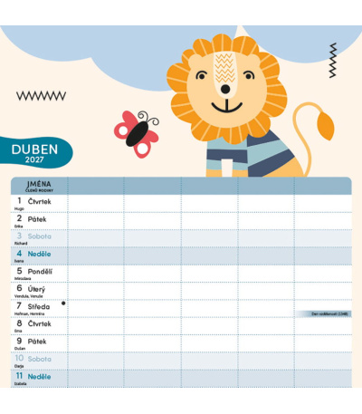 Nástěnný kalendář poznámkový Rodinný ... - BNL10-27 5