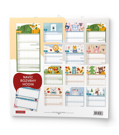 Nástěnný kalendář poznámkový Rodinný ... - BNL10-27 15