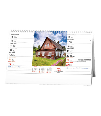 Stolní kalendář Chalupy - 14denní 2027 - BSH4-27 2