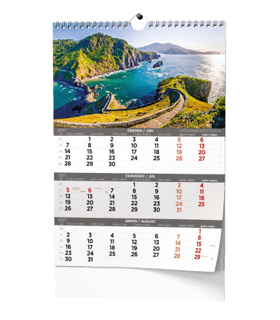 Nástěnný kalendář Tříměsíční - A3 (s ... - BNC8-27 14