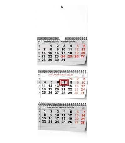 Nástěnný kalendář Tříměsíční - skláda... - BNC5-27 1