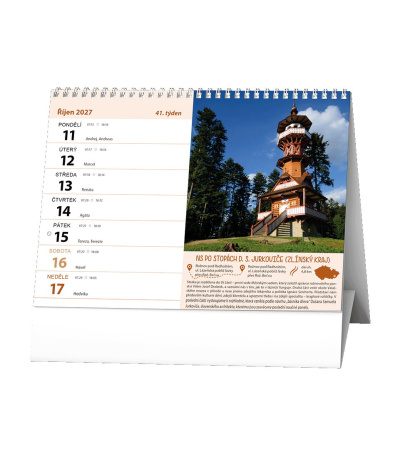 Stolní kalendář Naučné stezky ČR 2027 - BSH10-27 2