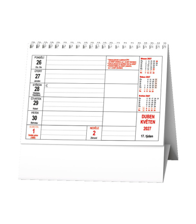Stolní kalendář Mini daňový kalendář ... - BSA8-27 2