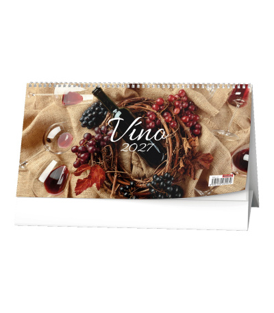 Stolní kalendář Víno - 14denní 2027 - BSE1-27 1