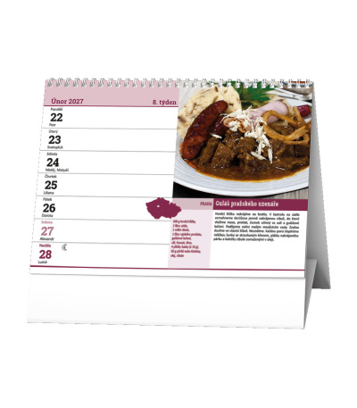 Stolní kalendář Regionální kuchyně 2027 - BSD14-27 2