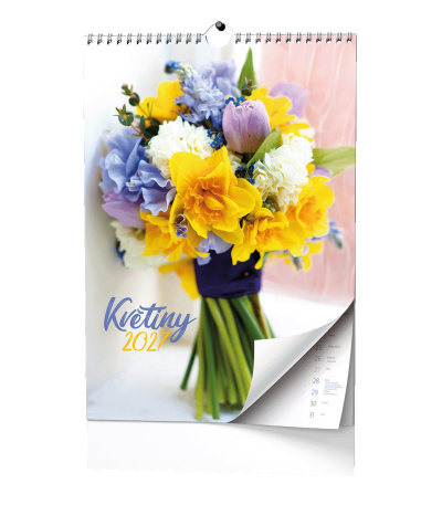 Nástěnný kalendář Květiny - A3 2027 - BNG7-27 1