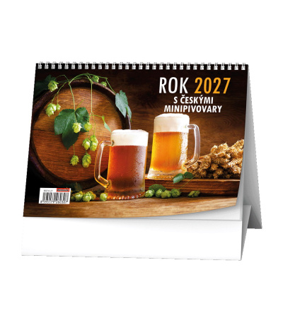 Stolní kalendář Rok 2027 s českými mi... - BSE10-27 1