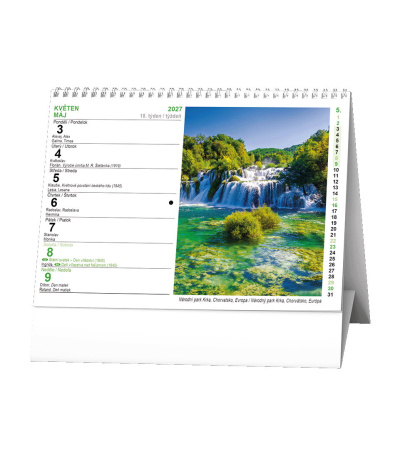 Stolní kalendář Toulky přírodou 2027 - BSH7-27 2