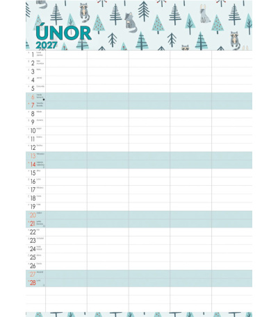 Nástěnný kalendář Rodinný plánovací -... - BNC9-27 3