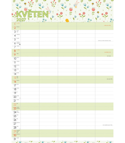 Nástěnný kalendář Rodinný plánovací -... - BNC9-27 6