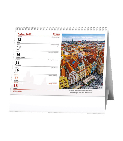 Stolní kalendář Praha 2027 - BSH0-27 2