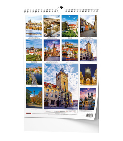Nástěnný kalendář Praha - A3 2027 - BNK1-27 15