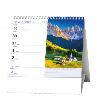 Stolní kalendář IDEÁL - Příroda, hory... - BSL5-27 2