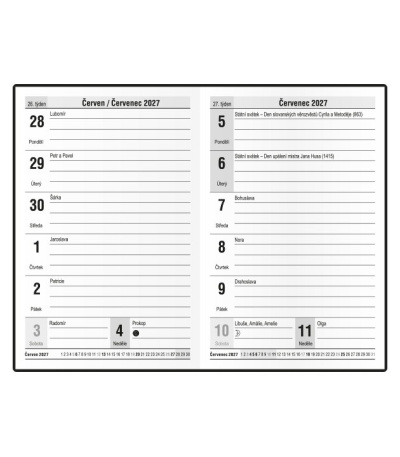 Diář kapesní čtrnáctidenní - Gustav -... - BTG9-2-27 2