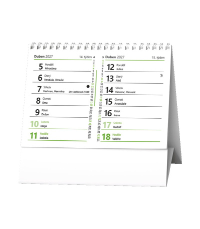 Stolní kalendář Lemon - 14denní 2027 - BSA0-27 2