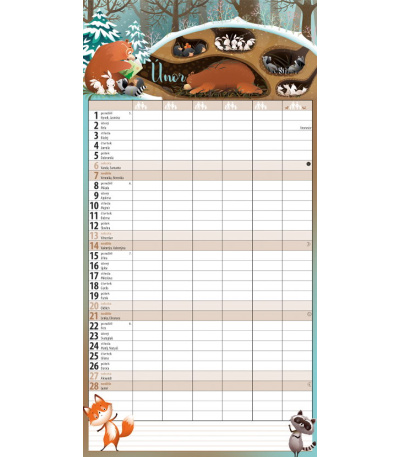 Nástěnný kalendář Rodinný plánovací M... - BNC10-27 3