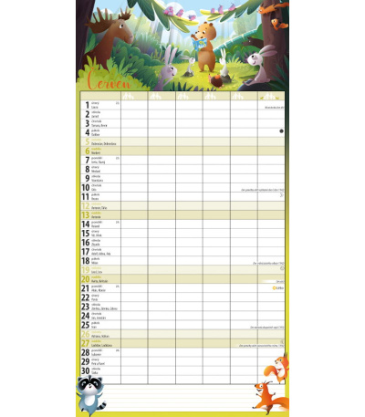 Nástěnný kalendář Rodinný plánovací M... - BNC10-27 7