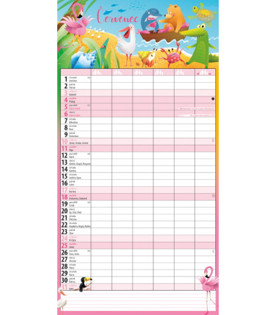 Nástěnný kalendář Rodinný plánovací M... - BNC10-27 8