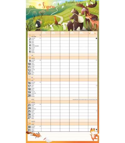 Nástěnný kalendář Rodinný plánovací M... - BNC10-27 9