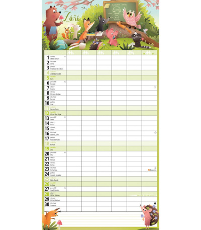 Nástěnný kalendář Rodinný plánovací M... - BNC10-27 10