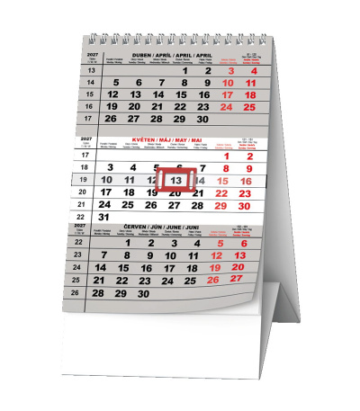 Stolní kalendář Mini tříměsíční 2027 - BSA7-27 1